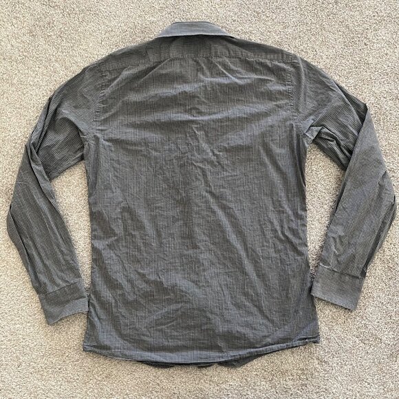 Ralph Lauren Black Label Tailored Fit Checkered Button Down Made in Italy M - Picture 3 of 6